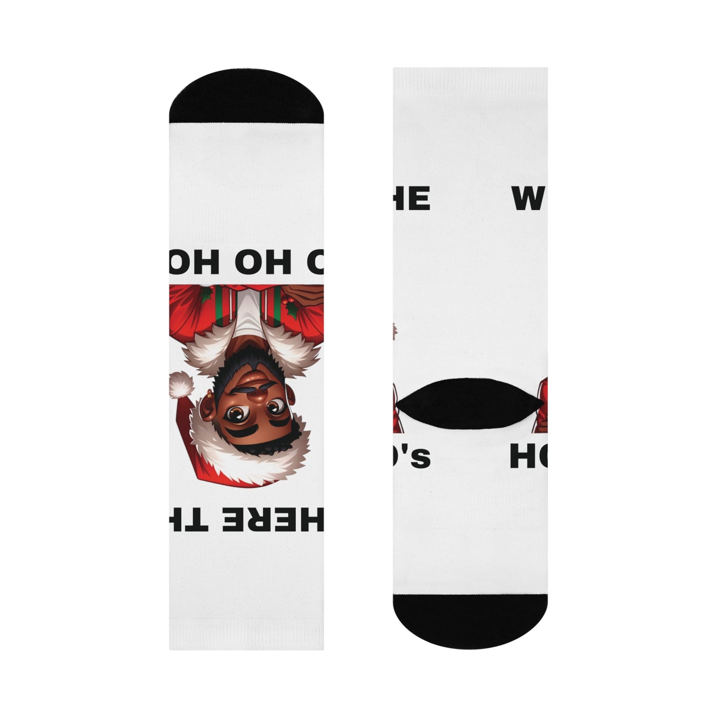 Where the Ho Ho Ho's Cushioned Crew Socks