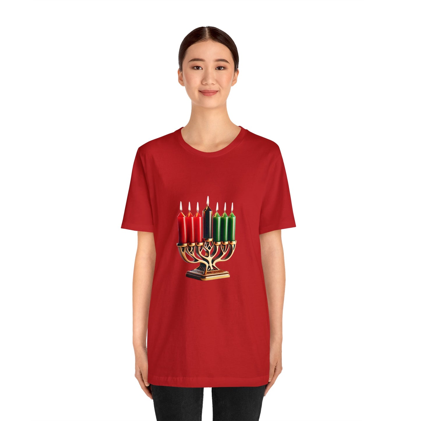Happy Kwanzaa! Unisex Jersey Short Sleeve Tee