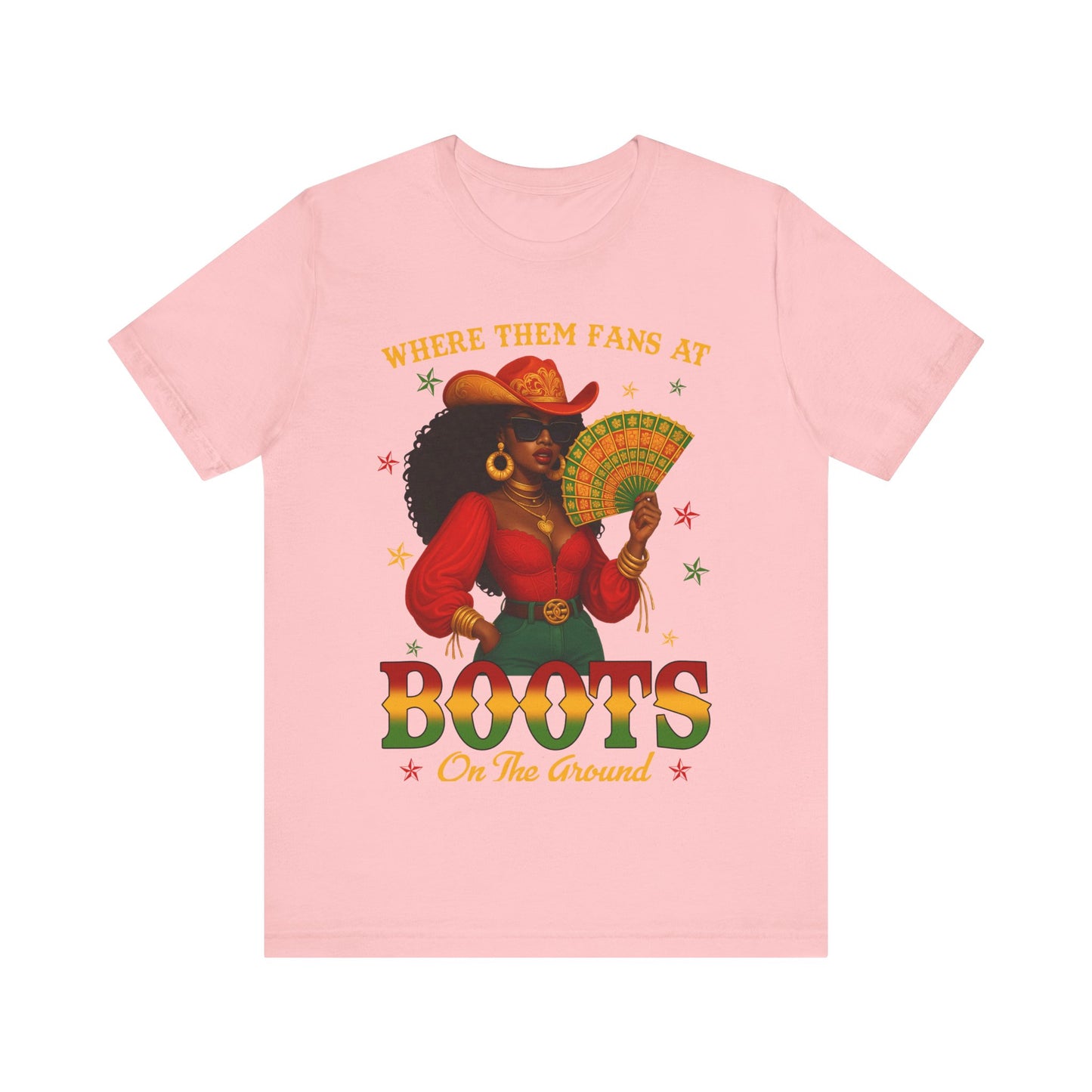 Where Them Fans At – BOOTS On The Ground Tee (Juneteenth Edition)