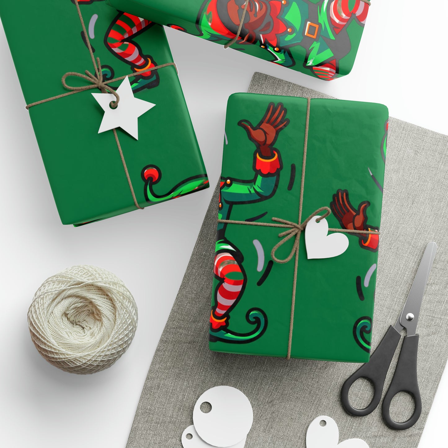 Dancing Elf Wrapping Paper