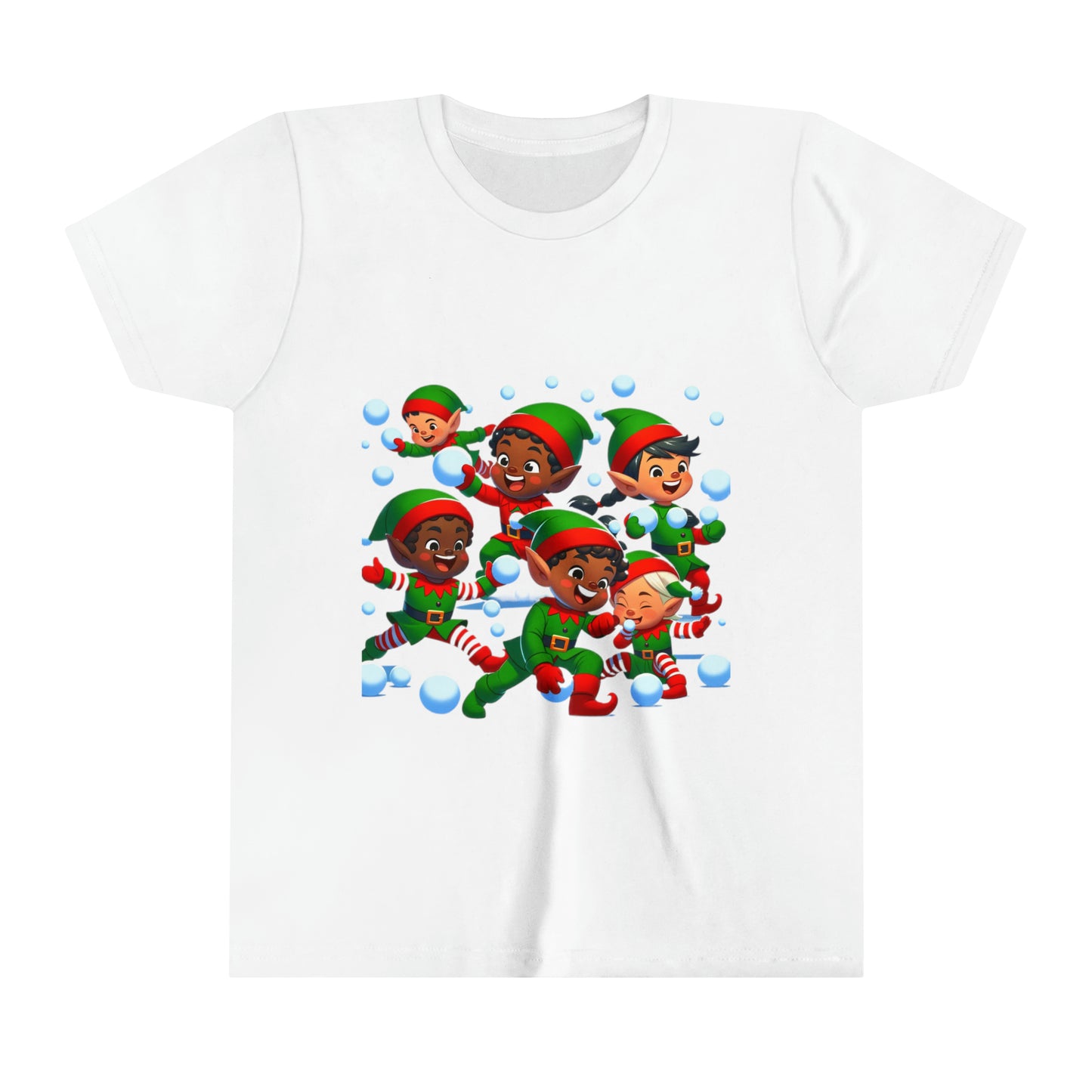 Elves Snow Fight Short Sleeve Tee
