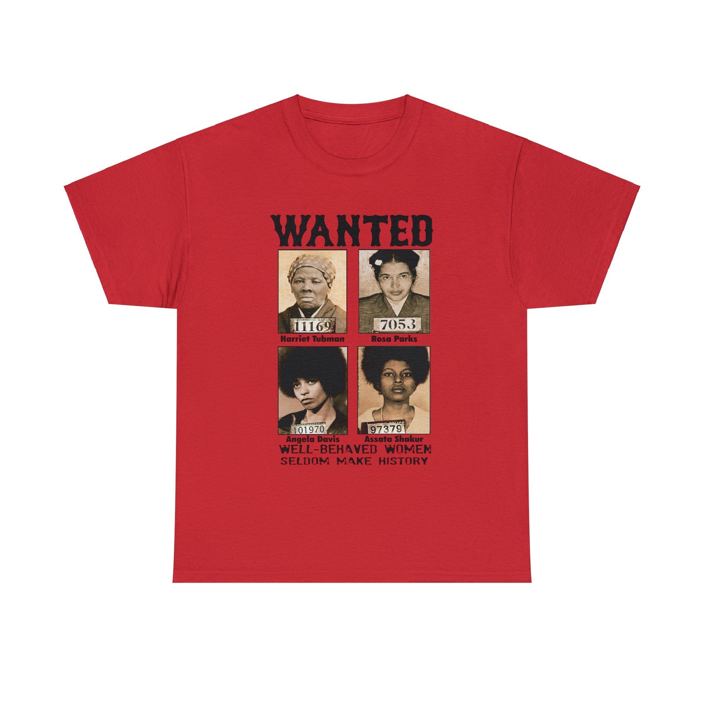 Wanted Black History Women Shirt, Black History Month Tee, Black History Shirt, Rosa Parks, Assata Shakur, Harriet Tubman, Angela Davis