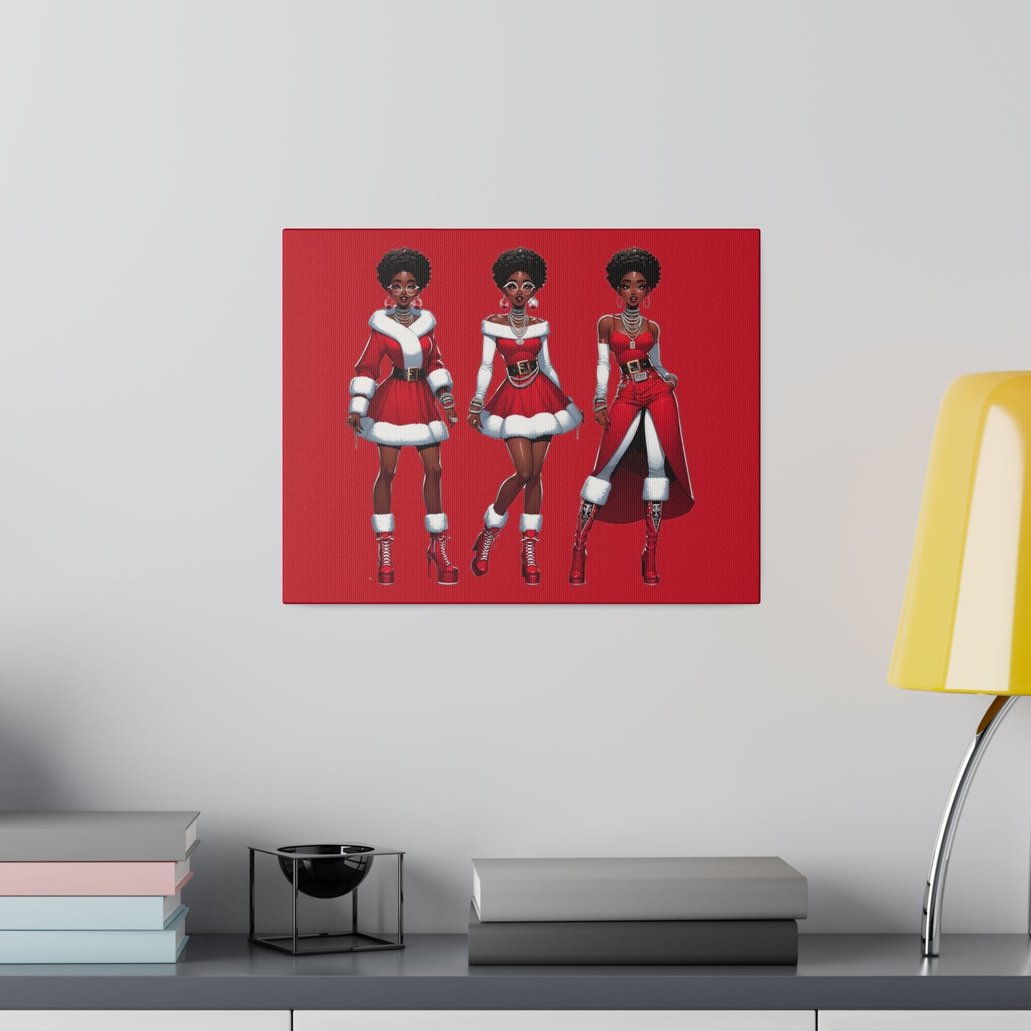 Christmas Women Matte Canvas, Stretched, 0.75"
