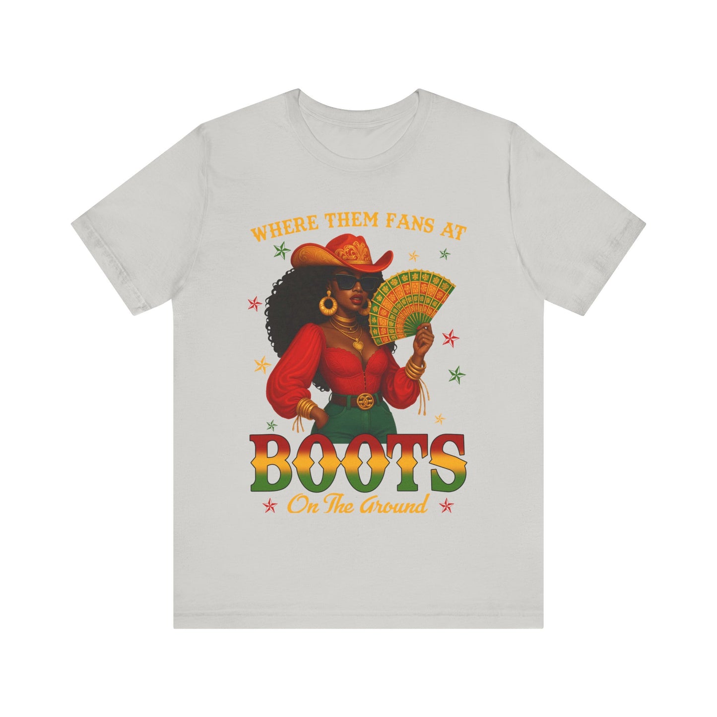 Where Them Fans At – BOOTS On The Ground Tee (Juneteenth Edition)