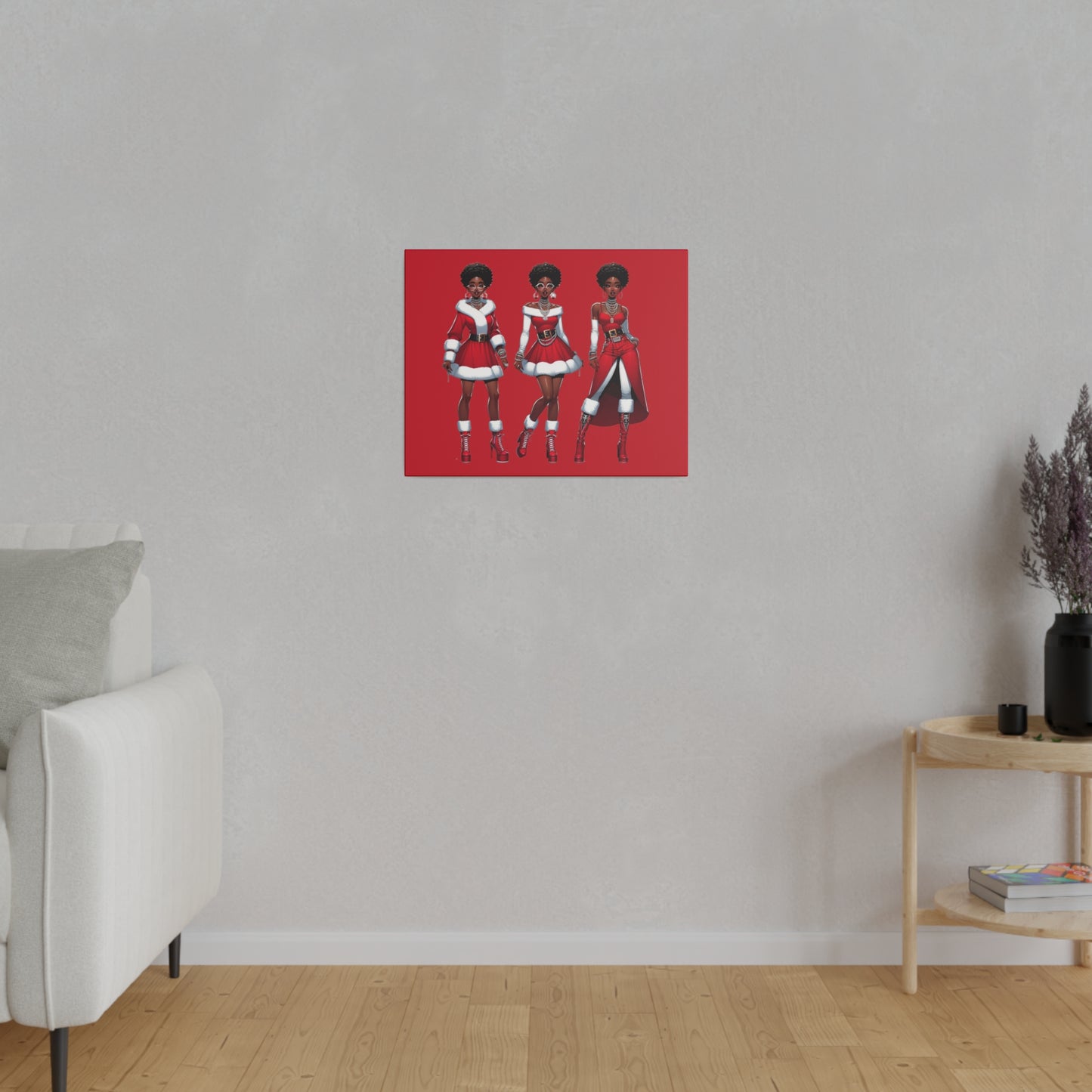 Christmas Women Matte Canvas, Stretched, 0.75"