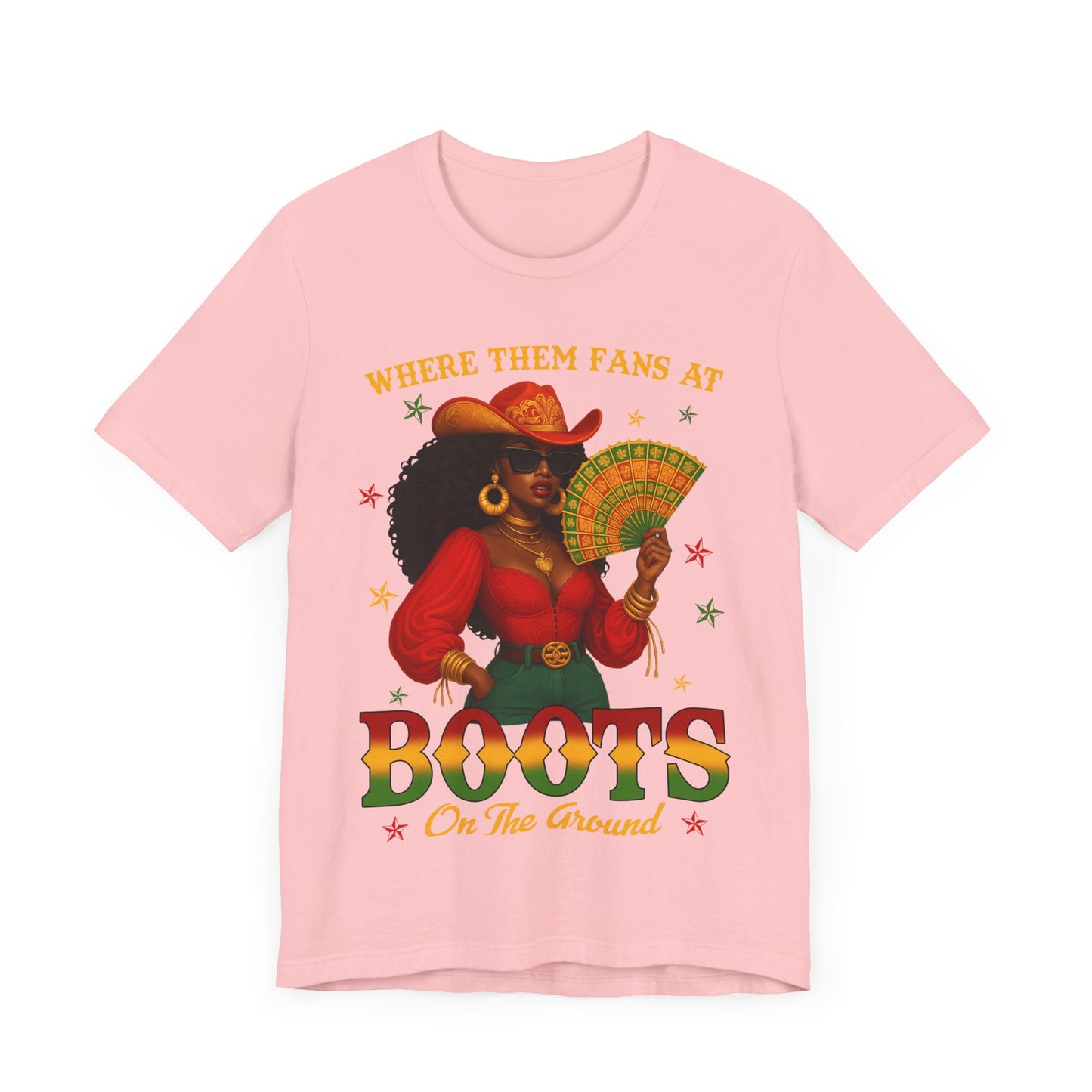 Where Them Fans At – BOOTS On The Ground Tee (Juneteenth Edition)