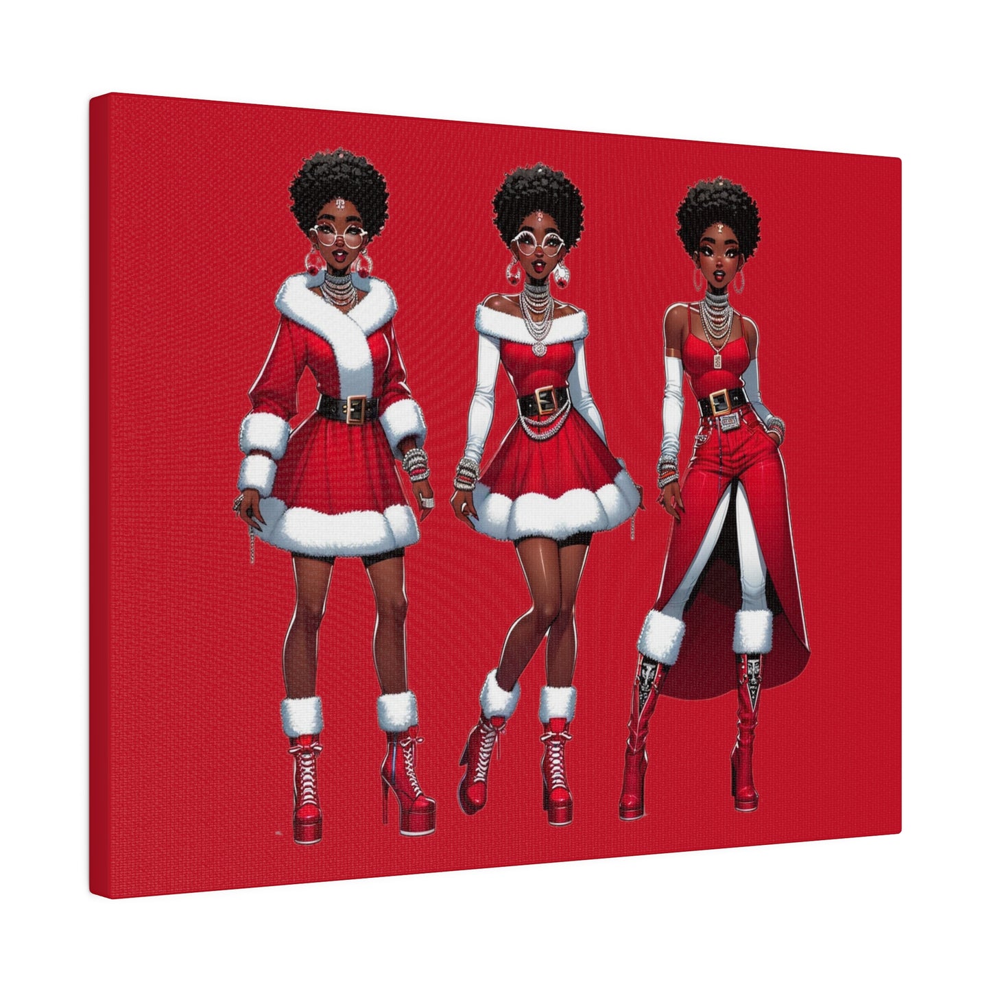 Christmas Women Matte Canvas, Stretched, 0.75"