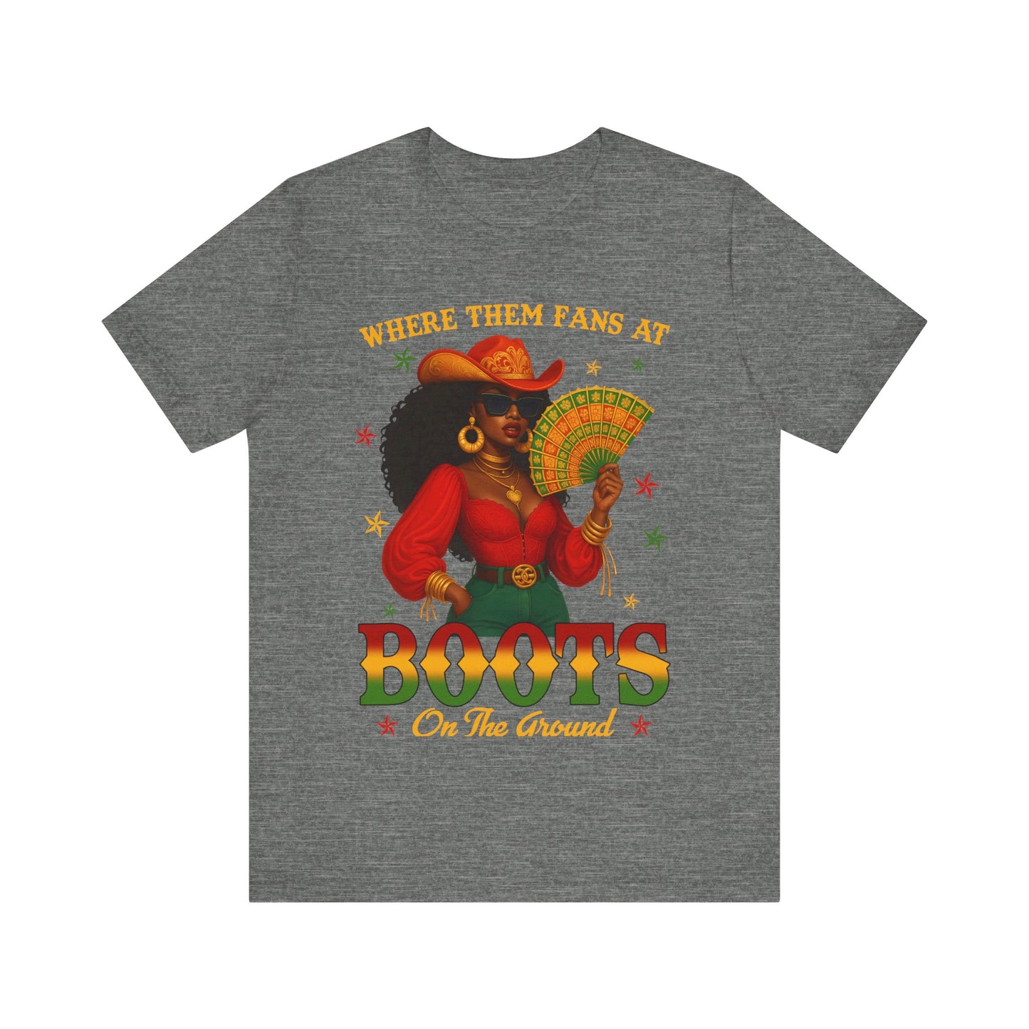 Where Them Fans At – BOOTS On The Ground Tee (Juneteenth Edition)