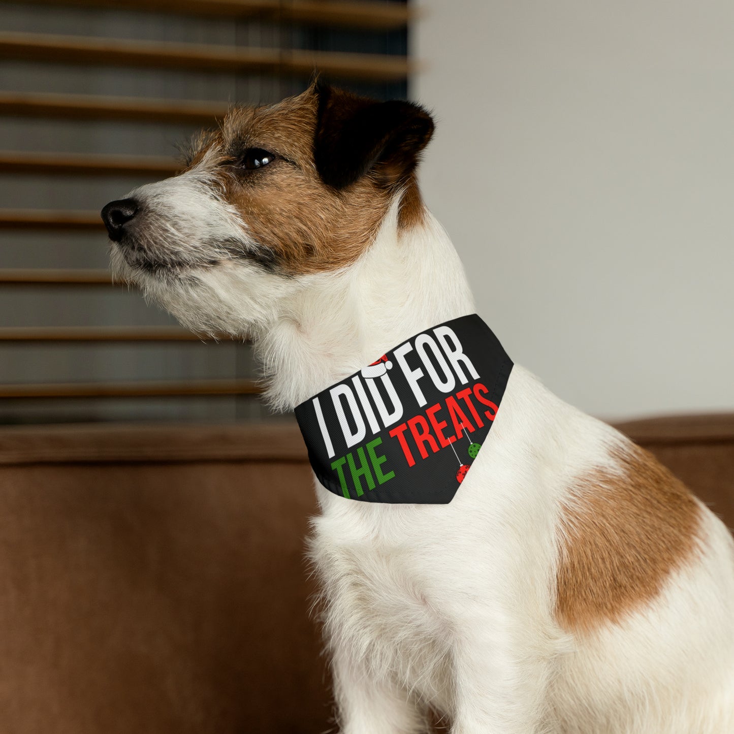 Pet Bandana Collar I did it for the treats (I Don’t Do Matching Christmas Outfits)