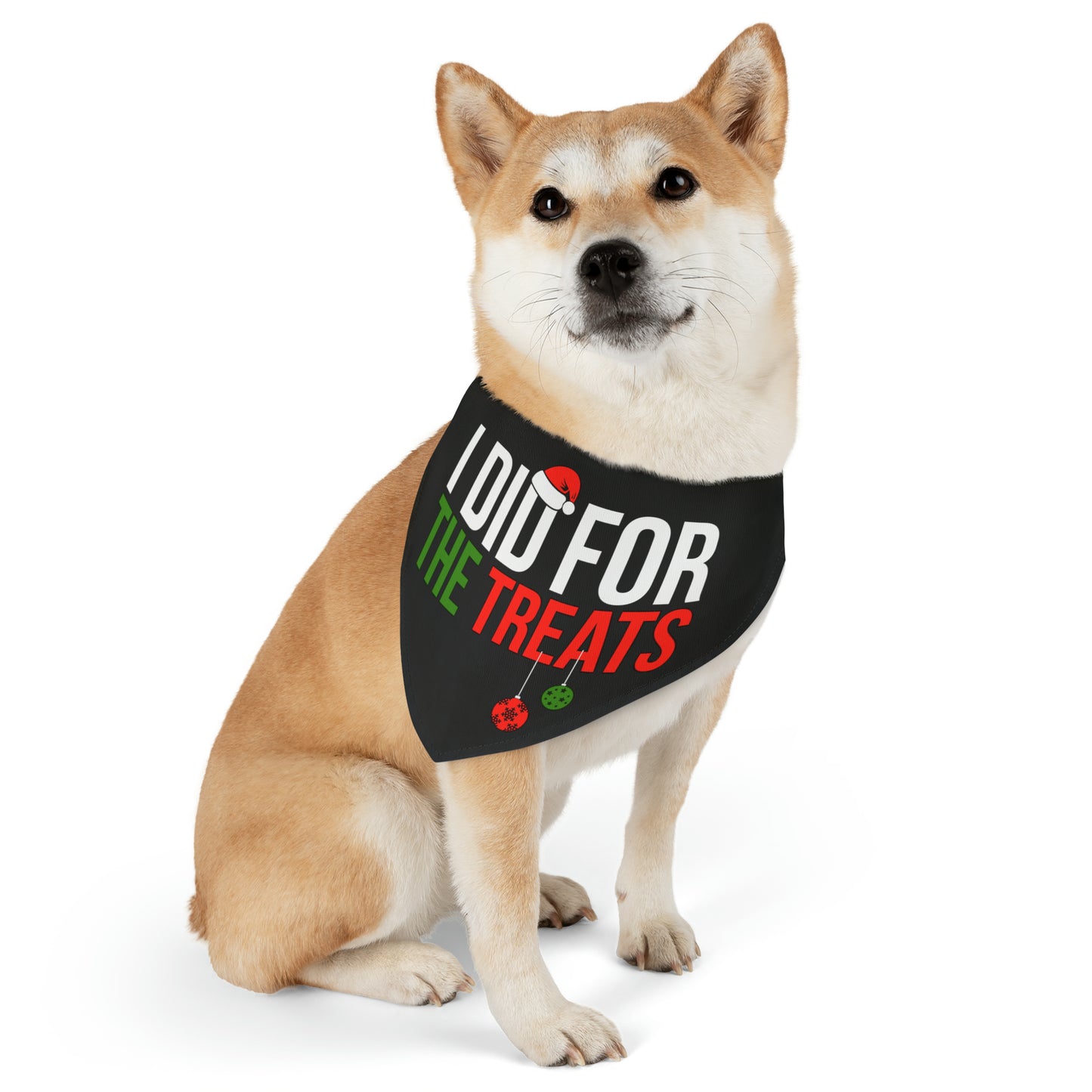 Pet Bandana Collar I did it for the treats (I Don’t Do Matching Christmas Outfits)