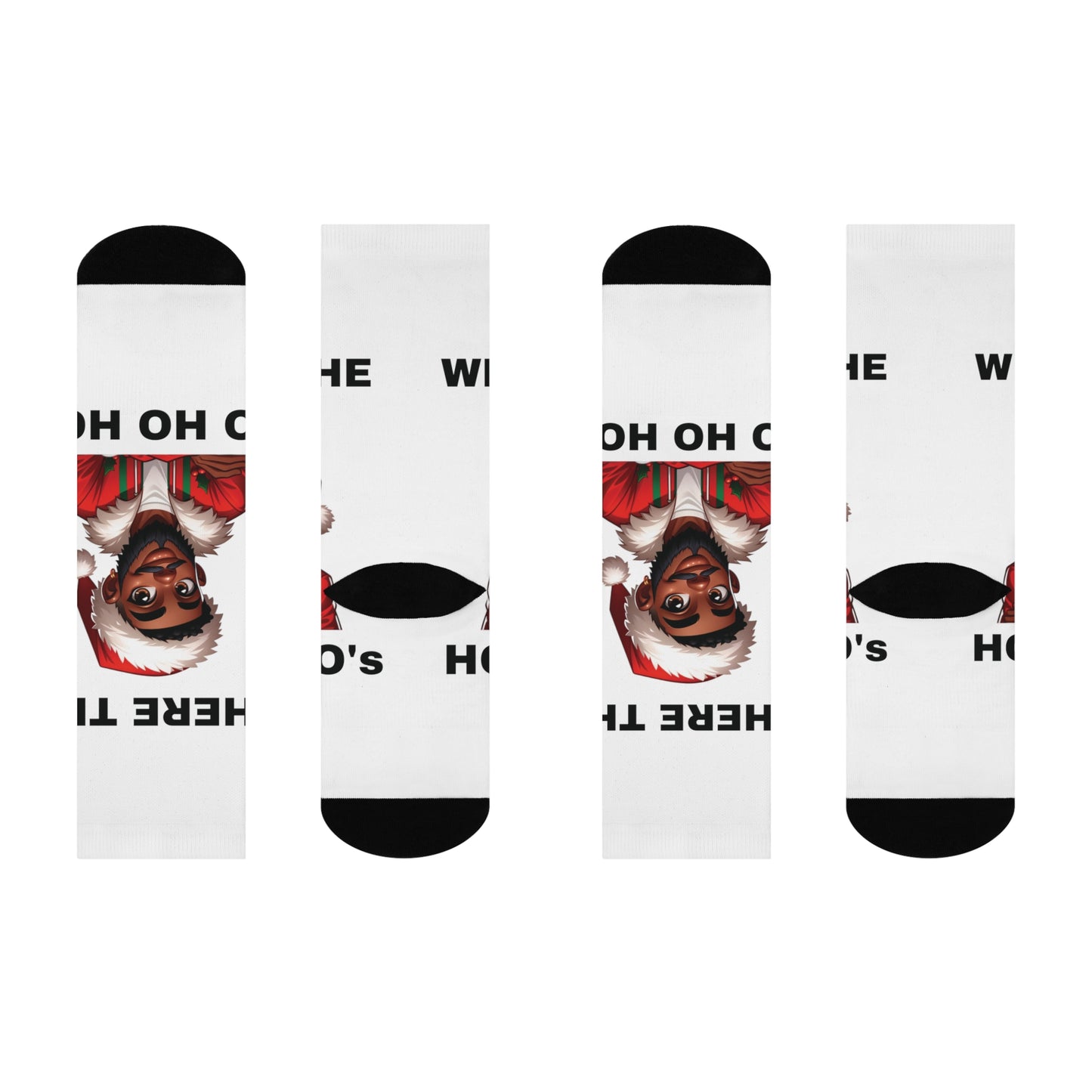 Where the Ho Ho Ho's Cushioned Crew Socks