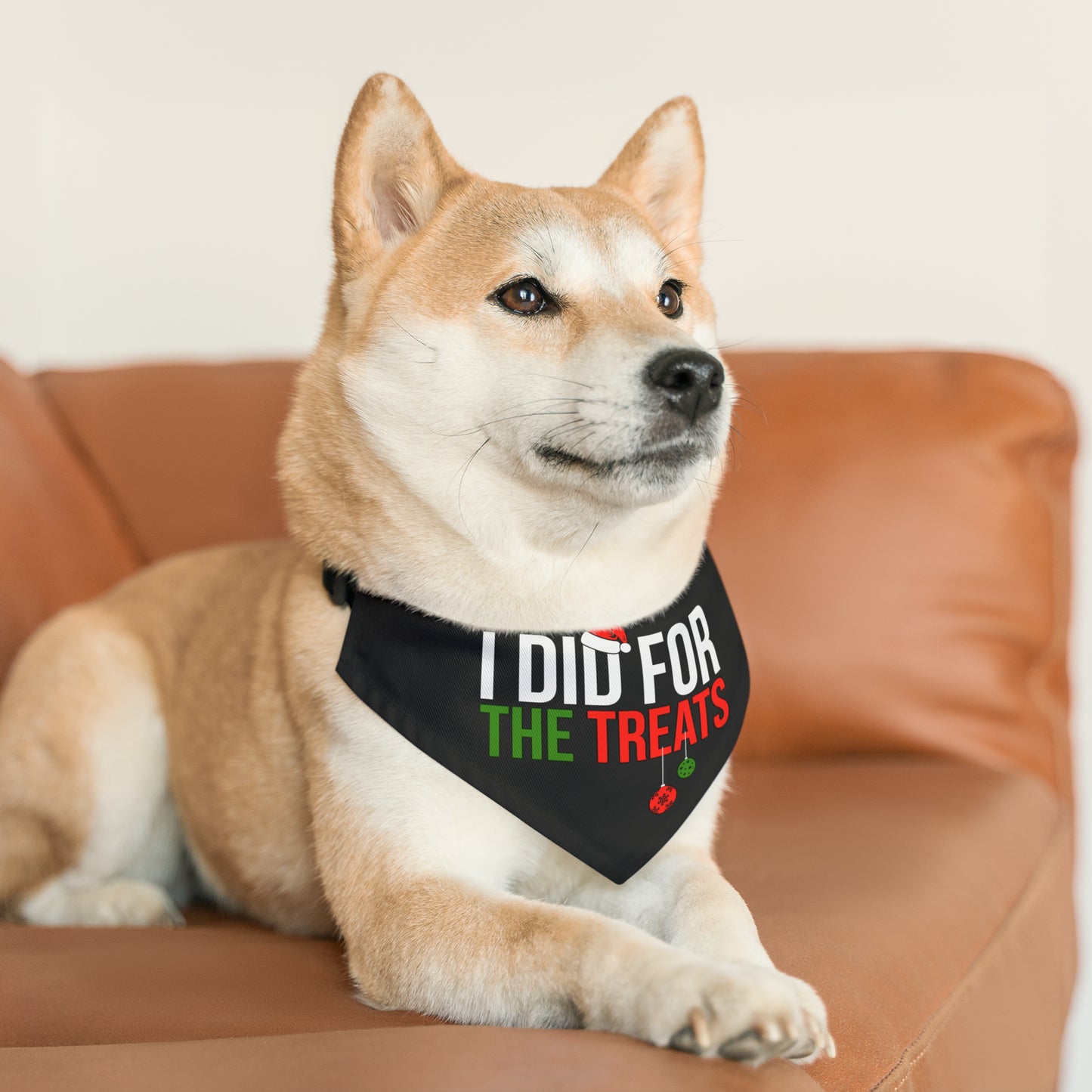 Pet Bandana Collar I did it for the treats (I Don’t Do Matching Christmas Outfits)