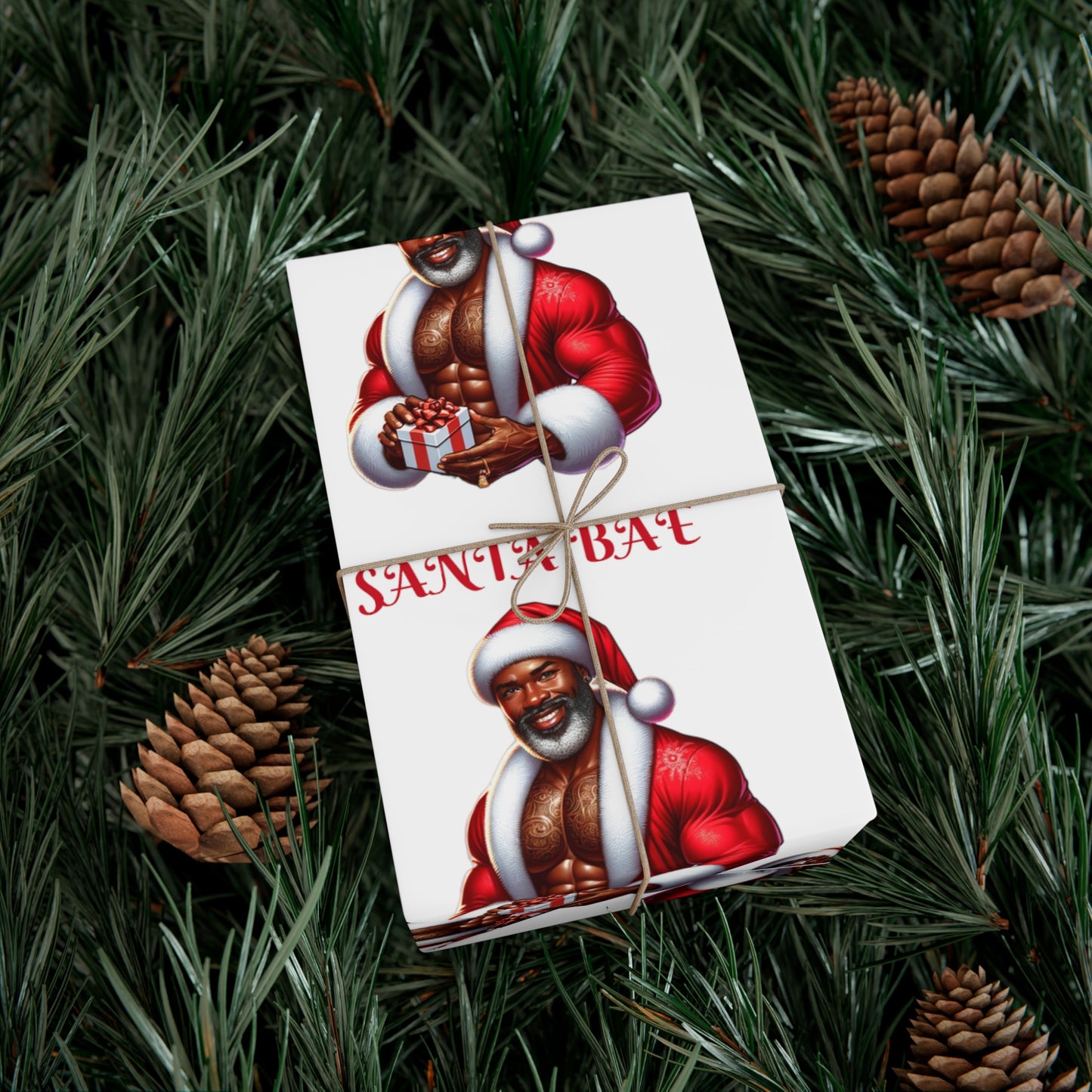 Santa Bae Gift Wrap Papers