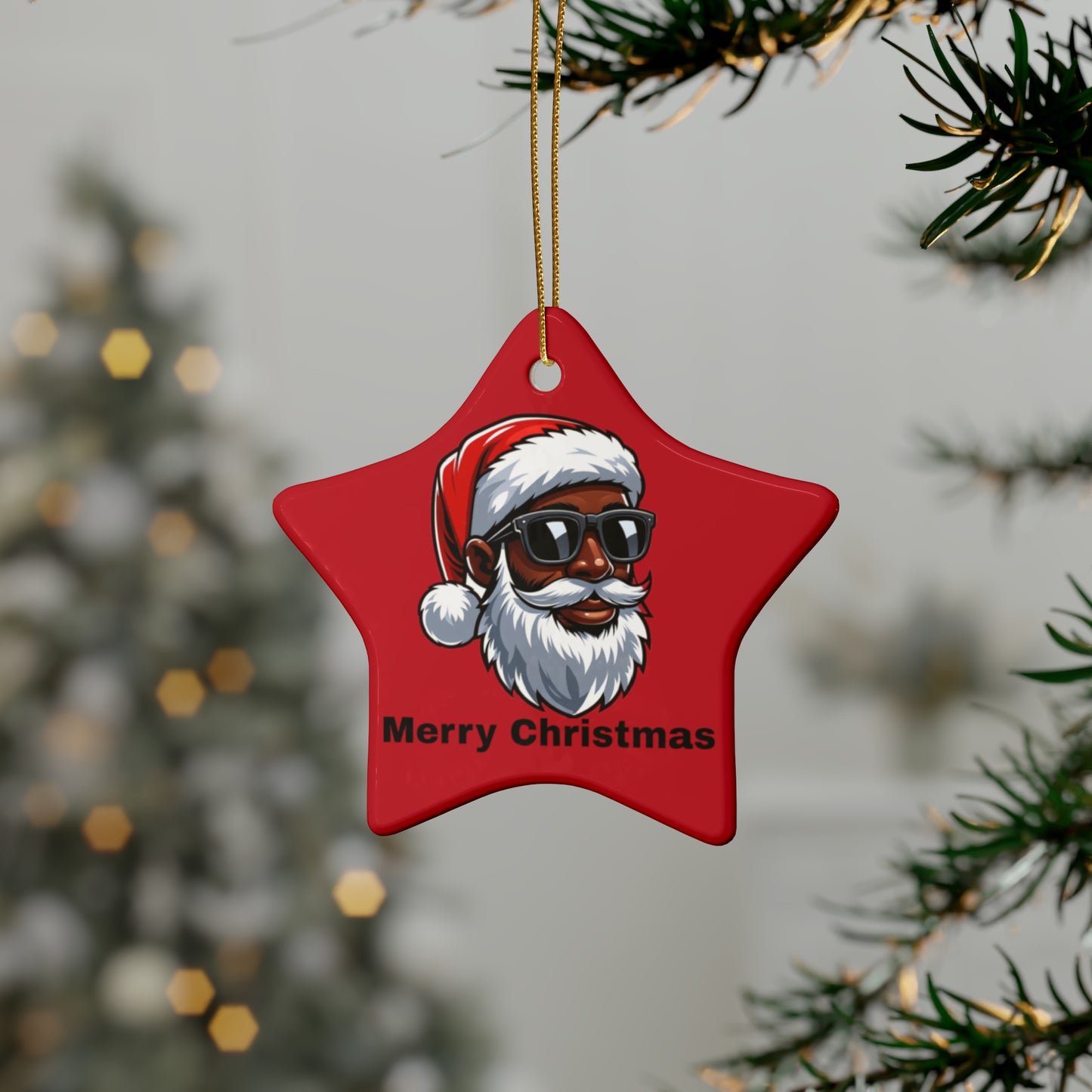 Dope Santa Ceramic Ornaments (1pcs, 5pcs, 10pcs, 20pcs)