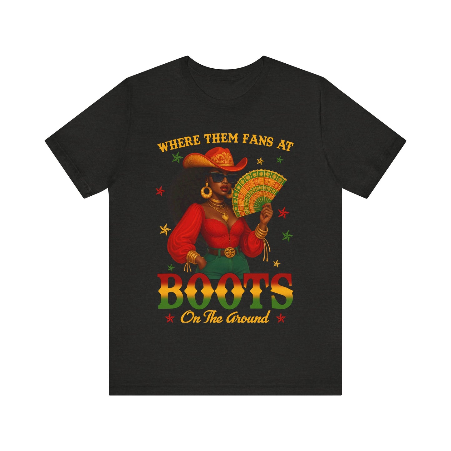 Where Them Fans At – BOOTS On The Ground Tee (Juneteenth Edition)