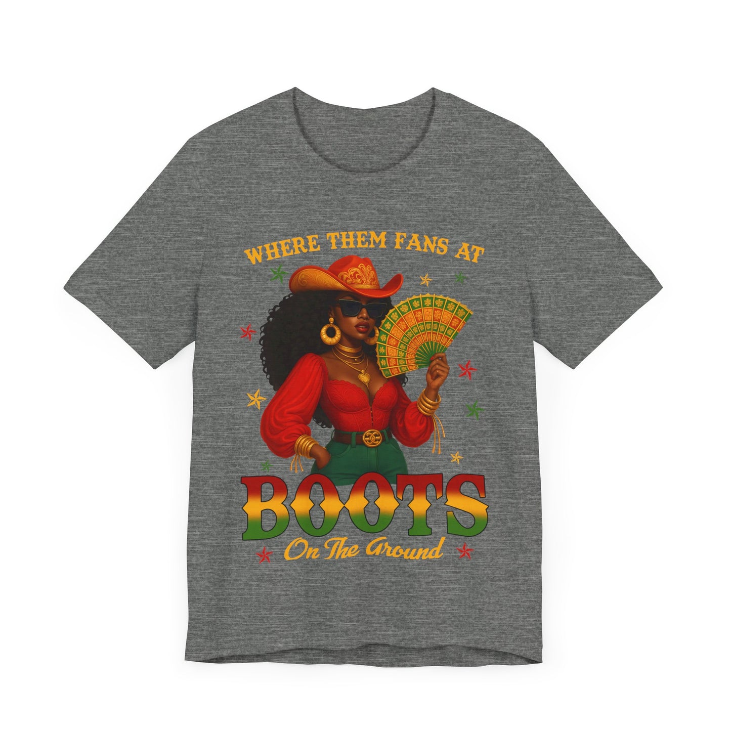 Where Them Fans At – BOOTS On The Ground Tee (Juneteenth Edition)