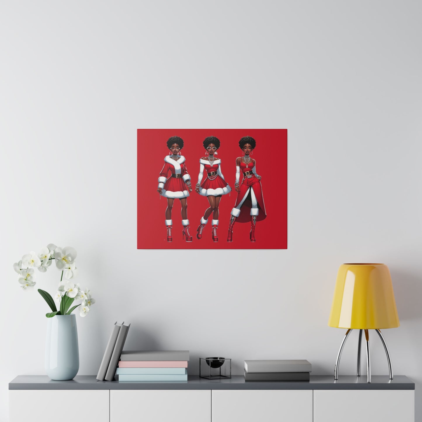 Christmas Women Matte Canvas, Stretched, 0.75"