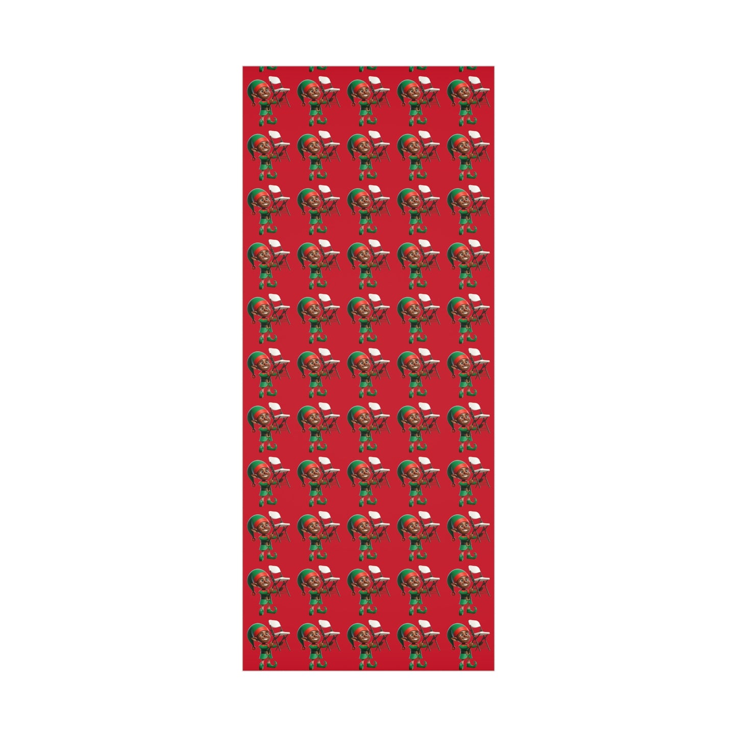 Folding Chair Elf Gift Wrap Papers