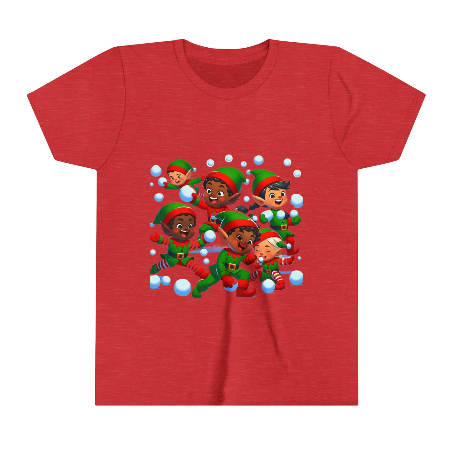 Elves Snow Fight Short Sleeve Tee