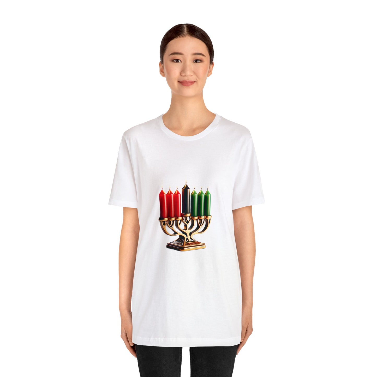 Happy Kwanzaa! Unisex Jersey Short Sleeve Tee