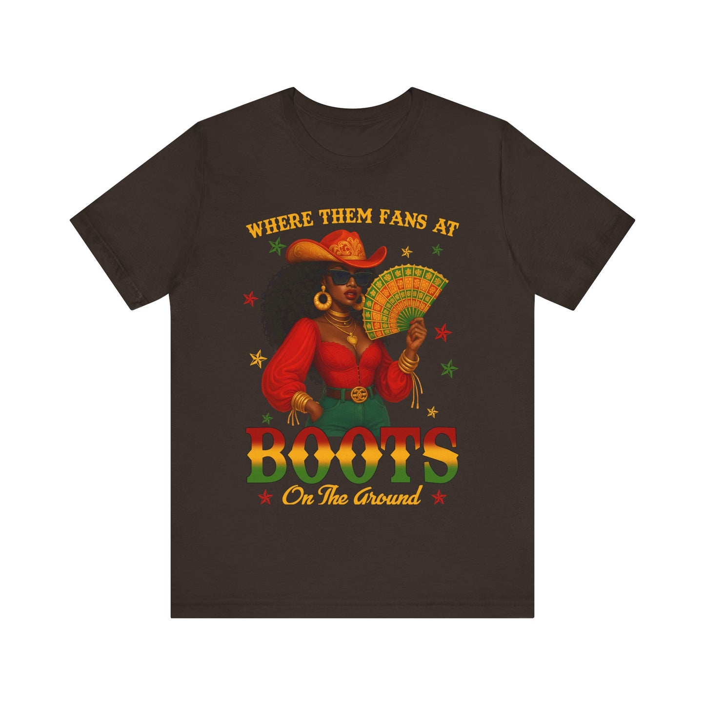 Where Them Fans At – BOOTS On The Ground Tee (Juneteenth Edition)