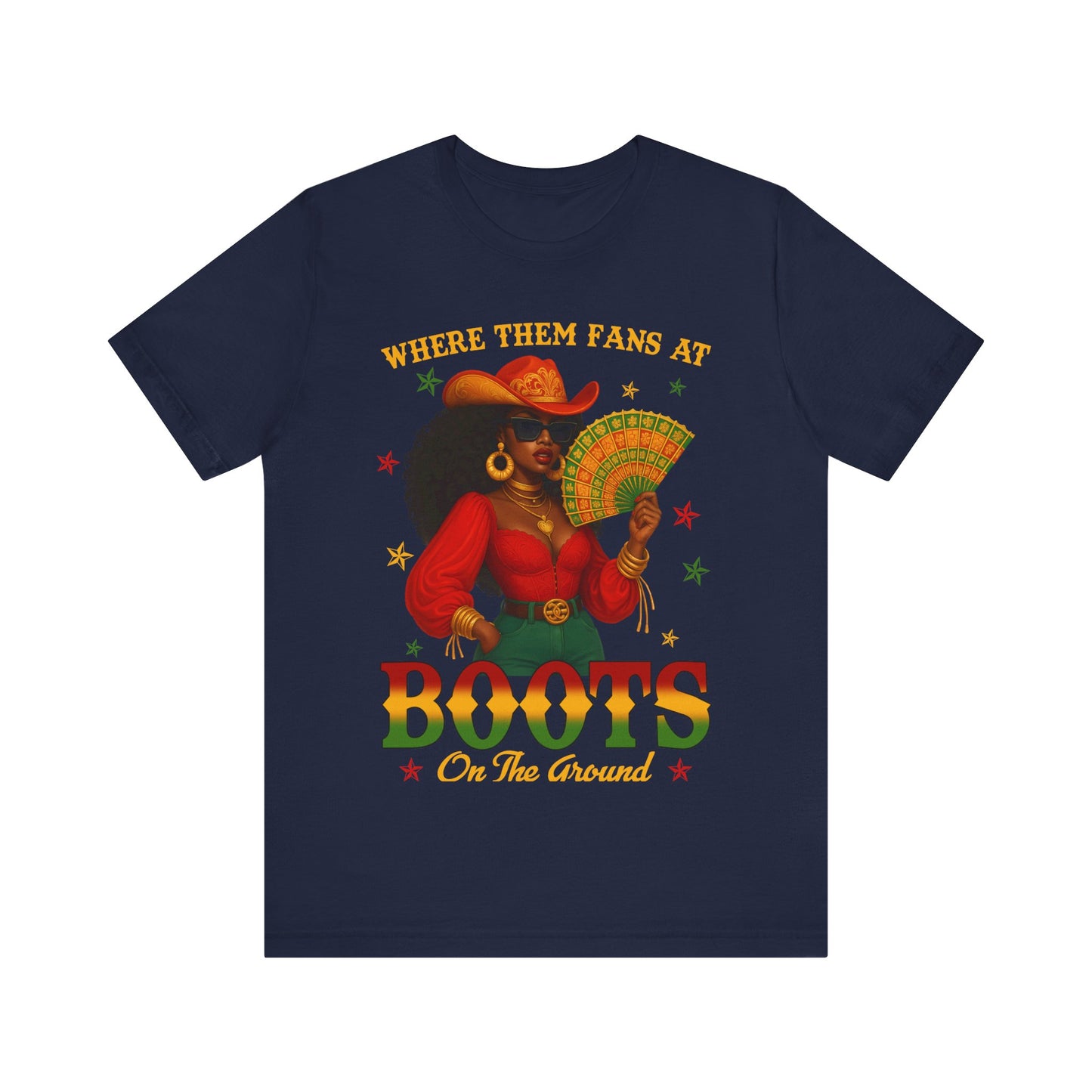Where Them Fans At – BOOTS On The Ground Tee (Juneteenth Edition)